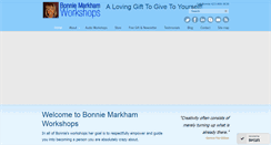 Desktop Screenshot of bonniemarkhamworkshops.com