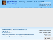 Tablet Screenshot of bonniemarkhamworkshops.com